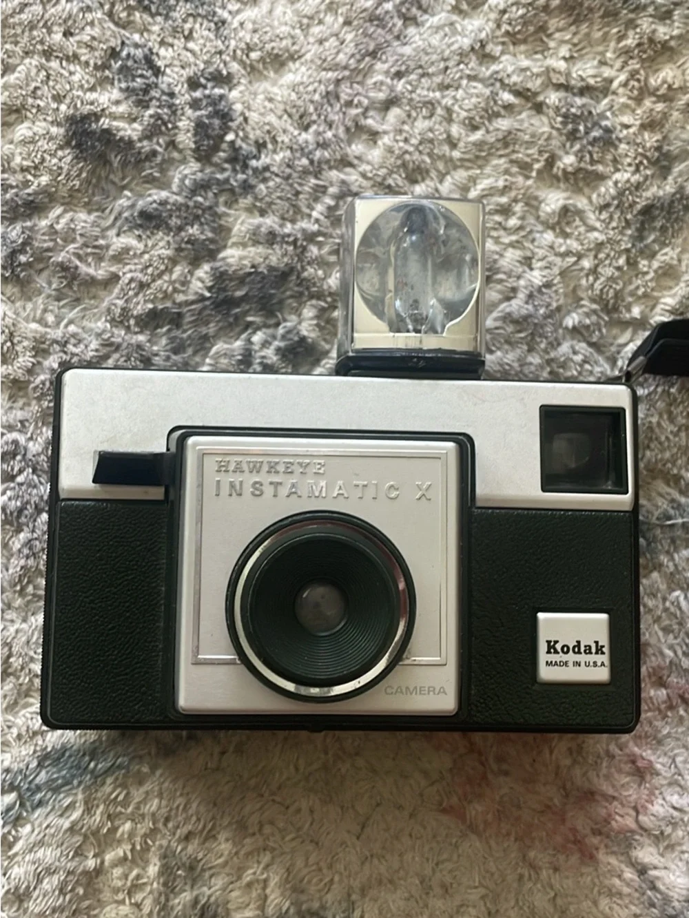 Kodak Hawkeye Instamatic X Camera in Black & Silver